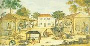 unknow artist Slaves working in 17th-century Virginia china oil painting artist